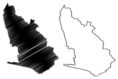 Batı Bölgesi (Gana Cumhuriyeti İdari Bölümleri) harita vektör çizimi, Batı Ma