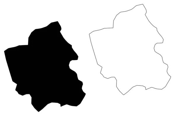 Departamento de Totonicapan (República de Guatemala, Departamentos de Guatemala) mapa vector ilustración, garabato boceto Totonicapan ma — Vector de stock