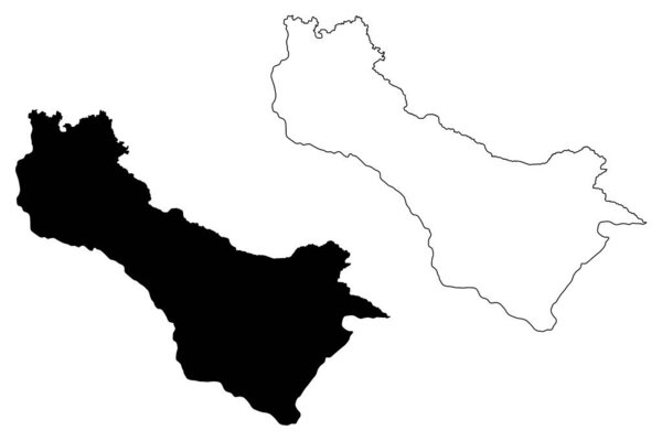 Carchi Province (Republic of Ecuador, Provinces of Ecuador) map vector illustration, scribble sketch Carchi ma