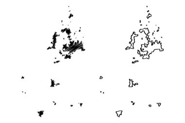 Penghu Ilçesi (Tayvan Idari bölümler, Çin Cumhuriyeti, Roc, Counties) harita vektör illüstrasyon, karalama kroki Pescadores Adaları ma
