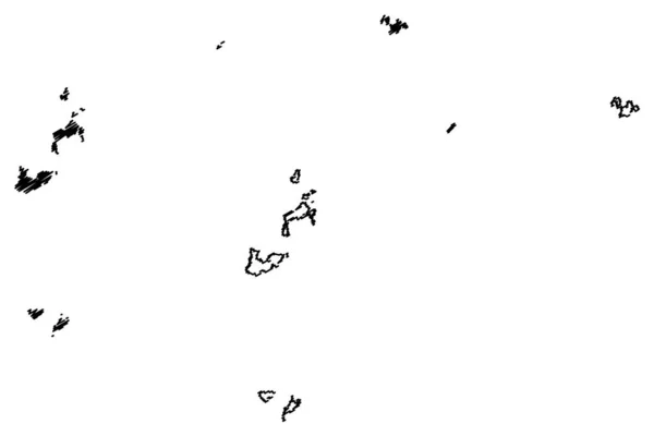 Kreis Lienchiang (Verwaltungseinheiten von Taiwan, Republik China, Roc, Grafschaften) Kartenvektorillustration, Kritzelskizze Matsu-Inseln — Stockvektor