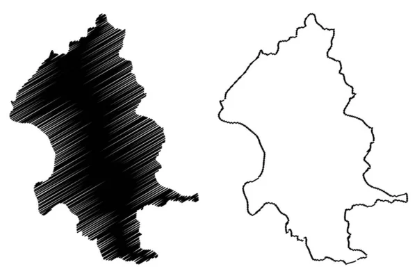 Taipei City (Divisions administratives de Taïwan, République de Chine, ROC, Communes spéciales) illustration vectorielle de carte, croquis en croquis Taipei ma — Image vectorielle