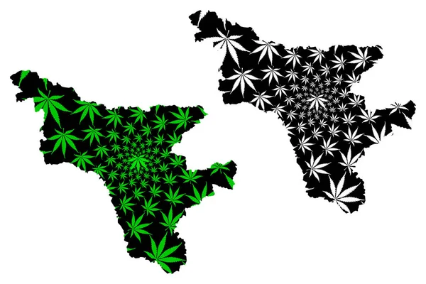 Amur Oblast (Rusya, Rusya Federasyonu Konular, Rusya Oblastlar) harita esrar yaprağı yeşil ve siyah, Amur Oblast harita esrar (marihuana, Thc) yapraklarından yapılmış tasarlanmıştır