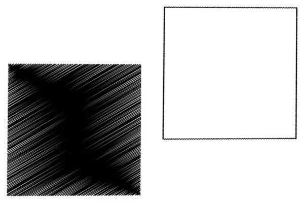 Armstrong County, Texas (Counties in Texas, United States of America, USA, U.S., US) mapa vector ilustración, boceto de garabato Armstrong mapa — Archivo Imágenes Vectoriales