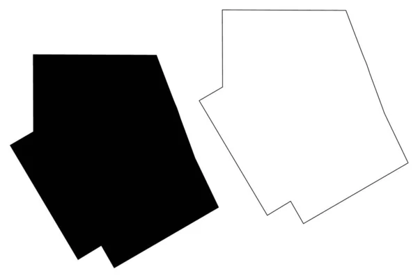 Erath County, Texas (okresy v Texasu, Spojené státy americké, USA, USA, USA) mapa vektorového obrázku, náčrtek a mapa Erath — Stockový vektor