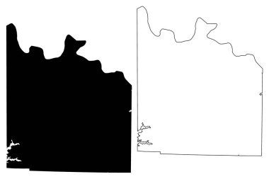 Grayson County, Texas (Ilçe Texas, Amerika Birleşik Devletleri, ABD, ABD) harita vektör illüstrasyon, karalama kroki Grayson Haritası