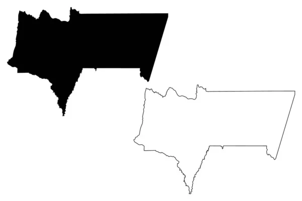 Tarija Bölümü (Bolivya Plurinational Devlet, Bolivya Bölümleri) harita vektör illüstrasyon, karalama kroki Tarija ma — Stok Vektör
