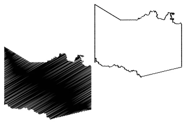 Condado de Harrison, Texas (condados de Texas, Estados Unidos de América, EE.UU., EE.UU., EE.UU.) mapa vector ilustración, boceto de garabato Harrison mapa — Archivo Imágenes Vectoriales