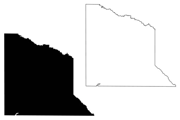 Van Zandt County, Teksas (powiaty w Teksasie, Stany Zjednoczone Ameryki, USA, USA) mapa wektorowa, szkic bazgrołów Van Zandt Mapa — Wektor stockowy