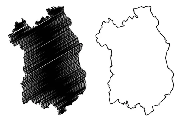 Fejer county (ungarische, ungarische Grafschaften) map vektor illustration, kritzelskizze fejer map — Stockvektor