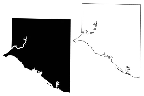 Limestone County, Alabama (graafschappen in Alabama, Verenigde Staten van Amerika, VS, v.s., VS) kaart vector illustratie, Krabbel schets kalksteen kaart — Stockvector