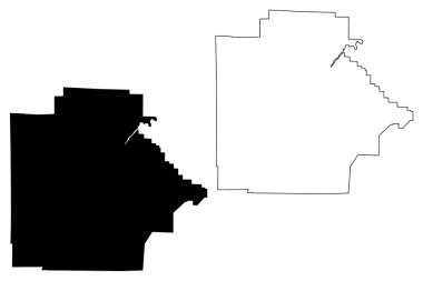 Tuscaloosa County, Alabama (Alabama' daki eyaletler, Amerika Birleşik Devletleri, Abd, ABD, Abd) harita vektör illüstrasyonu, karalama krokisi Tuscaloosa haritası