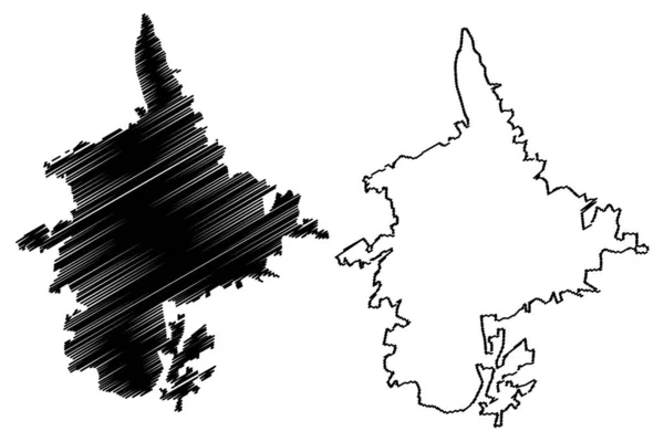 Dushanbe (República do Tajiquistão, Regiões do Tajiquistão) mapa ilustração vetorial, rabisco esboço Stalinabad mapma —  Vetores de Stock