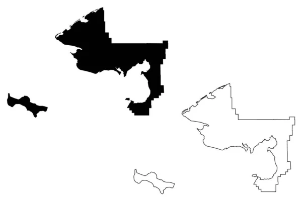 Nome Census Area, Alaska (Boroughs and census areas in Alaska, United States of America, USA, U.S., US) map vector illustration, scribble sketch Nome Census map —  Vetores de Stock