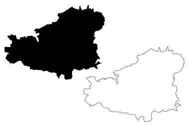 Tavastia Düzey Bölgesi (Finlandiya Cumhuriyeti) harita vektör çizimi, çizim Kanta-Hame haritası