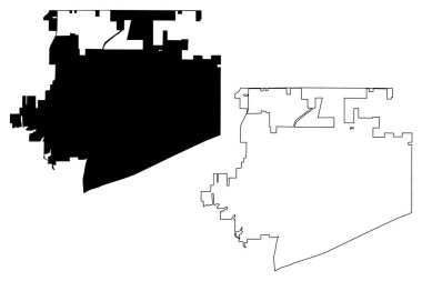 Frisco Şehri (ABD şehirleri, Amerika Birleşik Devletleri, ABD şehri) harita vektör ilüstrasyonu, çizim şehri Frisco haritası