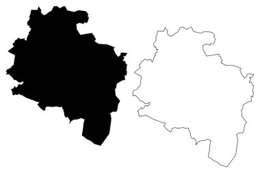 Güney Dublin İlçe Konseyi (İrlanda Cumhuriyeti, İrlanda Bölgeleri) harita vektör çizimi, Güney Dublin ma çizimi