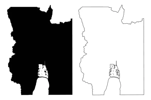 Bear Lake County Idaho Grafschaft Vereinigte Staaten Von Amerika Usa — Stockvektor