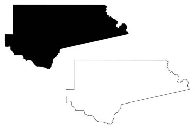 Clearwater County, Idaho (Amerika Birleşik Devletleri, ABD, ABD) harita vektör çizimi, Clearwater haritası çizimi