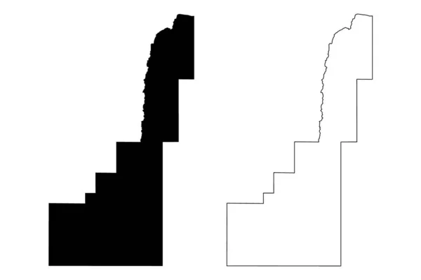 Gem County Айдахо Округ Сша Сша Сша Сша Map Vector — стоковый вектор