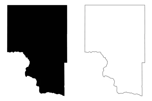 Gooding County Idaho County United States America Usa Map Vector — стоковий вектор
