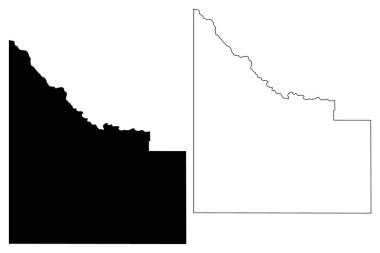 Owyhee County, Idaho (ABD eyaleti, ABD, ABD, ABD) harita vektör çizimi, çizim Owyhee haritası