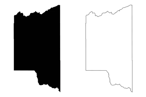 Teton County Idaho Amerika Birleşik Devletleri Abd Abd Harita Vektör — Stok Vektör