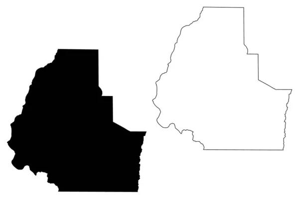 Washington County Idaho County United States America Usa Mapa Vector — Archivo Imágenes Vectoriales