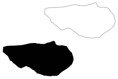 Sulaymaniyah Şehri (Irak Cumhuriyeti, Kürdistan Bölgesi) harita vektör ilüstrasyonu, çizim şehri Slemani haritası