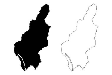 Hamhung Şehri (Kuzey Kore, Kore Demokratik Halk Cumhuriyeti, DPRK veya DPR Kore, Güney Hamgyong Eyaleti) harita vektör çizimi, Hamhung harita şehri