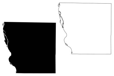 Adams County, Illinois (Amerika Birleşik Devletleri, ABD, ABD) harita vektör çizimi, Adams haritası çizimi