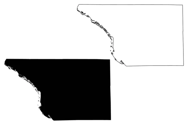 Daviess County Illinois County United States America Usa Map Vector — стоковий вектор
