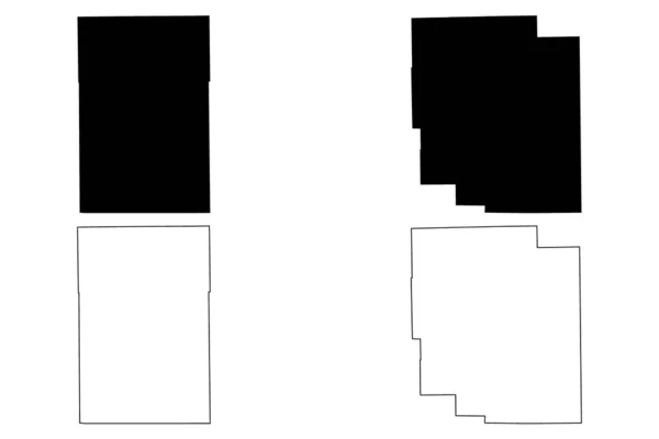 ローガンとマコーピン郡 イリノイ州 アメリカ アメリカ アメリカ アメリカ アメリカ 地図ベクトル図 スケッチブック Logan — ストックベクタ