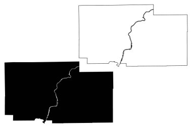 Ogle County, Illinois (ABD eyaleti, Amerika Birleşik Devletleri, ABD, ABD) harita vektör çizimi, çizim Ogle haritası