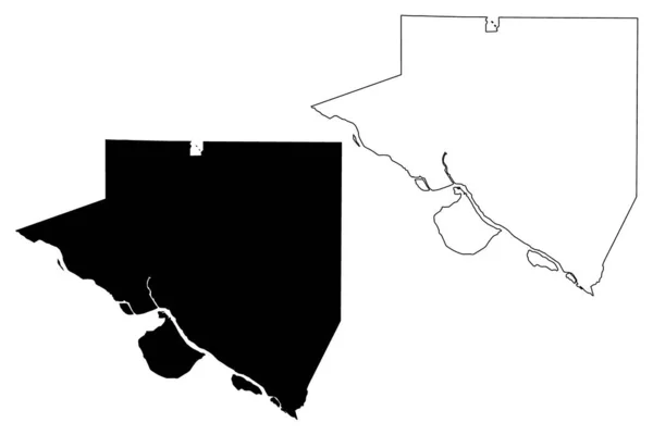 Randolph County Illinois County Spojené Státy Americké Usa Usa Map — Stockový vektor