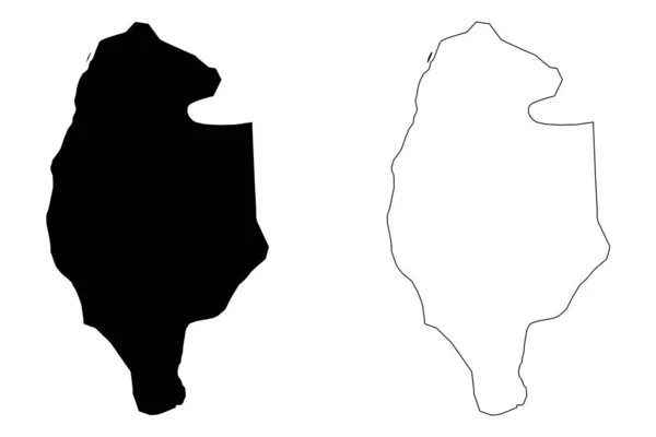 Gujrat City Republica Islamică Pakistan Provincia Punjab Hartă Vector Ilustrare — Vector de stoc