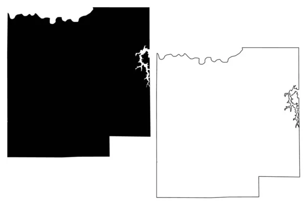 Dubois County Indiana Usa Usa Karta Vektor Illustration Klotskiss Dubois — Stock vektor