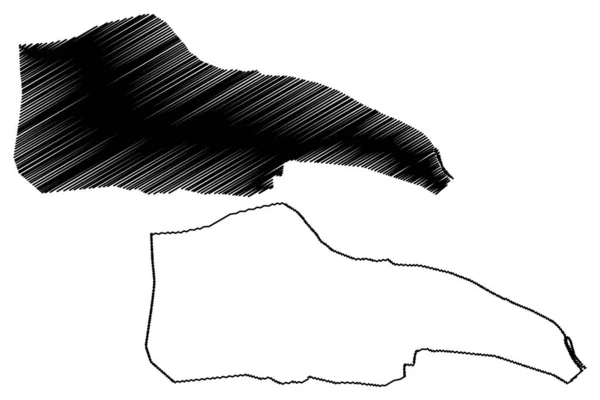 パトナ市 インド共和国 ビハール州 地図ベクトル図 スケッチブック パタリプトラ市地図 — ストックベクタ