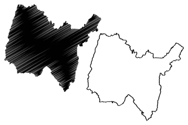 Departamento Ain Francia República Francesa Región Auvernia Ródano Alpes Ara — Vector de stock