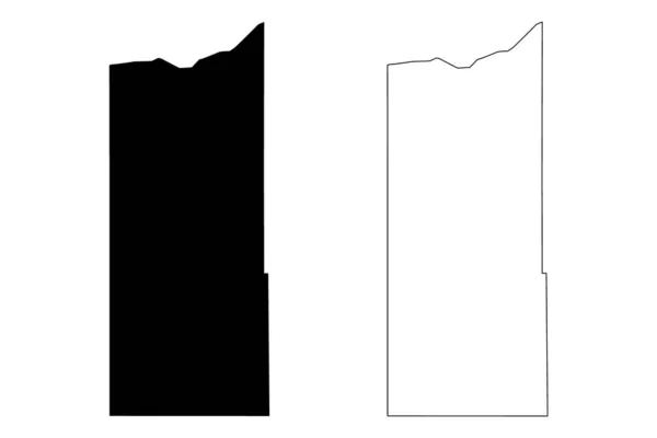 Newton County Indiana County Сша Сша Сша Сша Map Vector — стоковый вектор