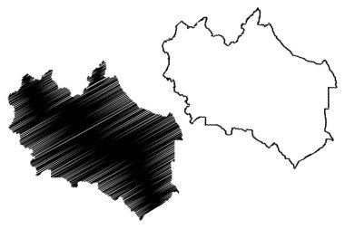 Custer County, Idaho (ABD eyaleti, ABD, ABD, ABD) harita vektör çizimi, karalama çizimi Custer haritası