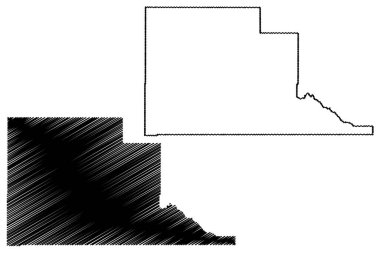 Jefferson County, Idaho (Amerika Birleşik Devletleri, ABD, ABD) harita vektör çizimi, Jefferson haritası çizimi