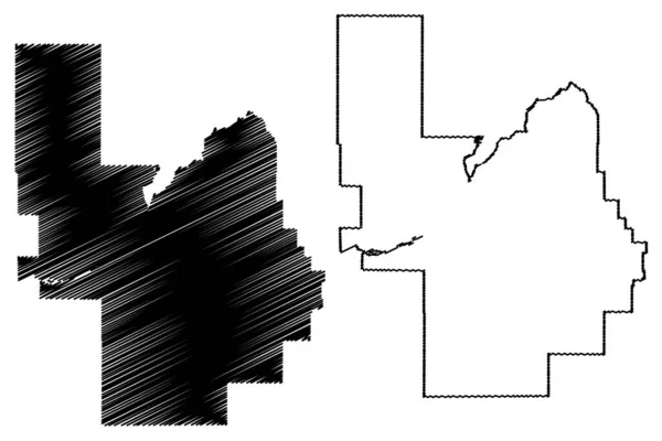 Comté Power Idaho Comté Des États Unis États Unis Amérique — Image vectorielle