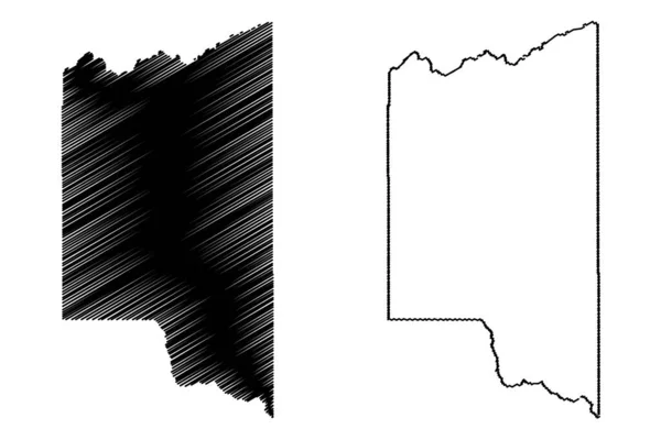 Карта Округа Титон Айдахо Округ Сша Сша Сша Сша Векторная — стоковый вектор