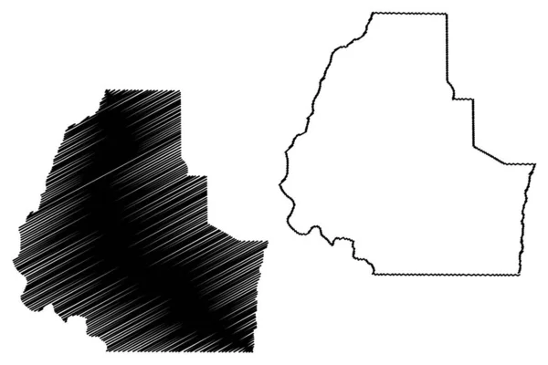 Washington County Idaho County United States America Usa Map Vector — Stock Vector