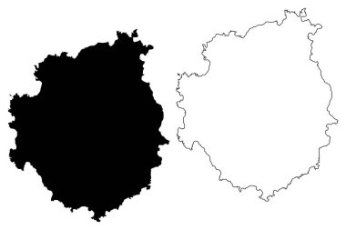 Brava Belediyesi (Cabo Verde Cumhuriyeti, concelhos, Cape Verde, Brava Adası, takımada) harita vektör çizimi, çizim Brava haritası