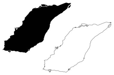 Laval City (Kanada, Quebec Eyaleti) harita vektör çizimi, çizim şehri Laval haritası