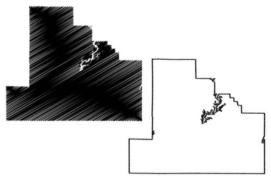 Shelby County, Illinois (Amerika Birleşik Devletleri, ABD, ABD) harita vektör çizimi, Shelby harita çizimi