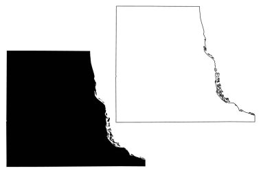 Clayton County, Iowa (Amerika Birleşik Devletleri, ABD, ABD) harita vektör çizimi, Clayton haritası çizimi