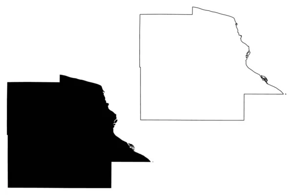 Dubuque County Iowa County Spojené Státy Americké Usa Usa Map — Stockový vektor